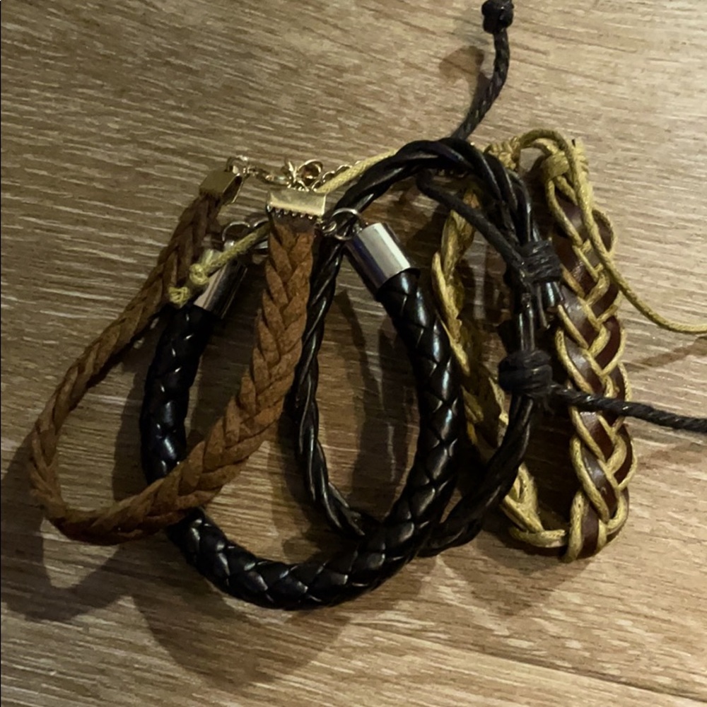 Braided bracelet set